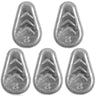 Fishing Weights Sinkers No Roll Sinkers Lead Weights No Snag Flat Inline Fishing Sinkers Weight for Surf Fishing Catfishing Rigs Saltwater Freshwater Fishing Gear Tackle