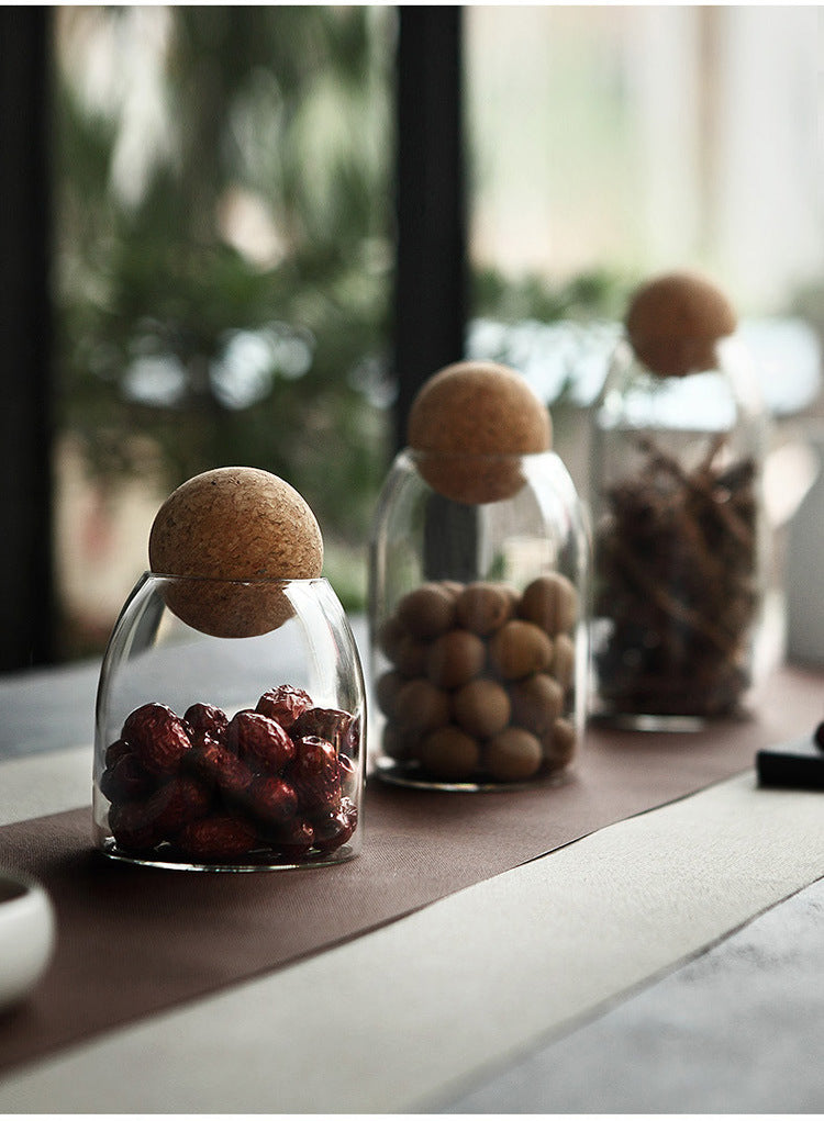 Transparent Glass Sealed Jar for Kitchen Storage