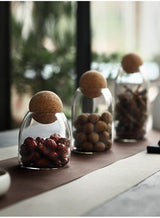 Transparent Glass Sealed Jar for Kitchen Storage