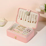 Multilayer Jewelry Organizer Case for Travel and Display