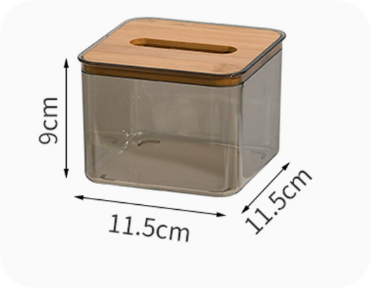 Transparent Tissue Box Holder for Home and Office