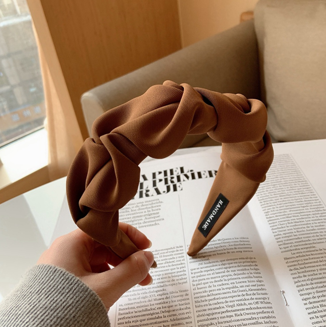 Wide Edge Cloth Hair Band for Women - Retro Style Accessory