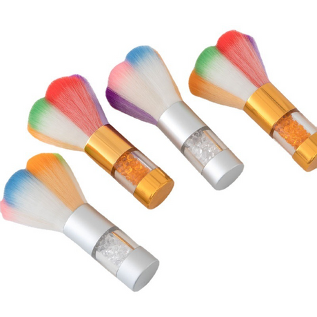 Colorful Nail Cleaning and Makeup Brush Set (1pc)