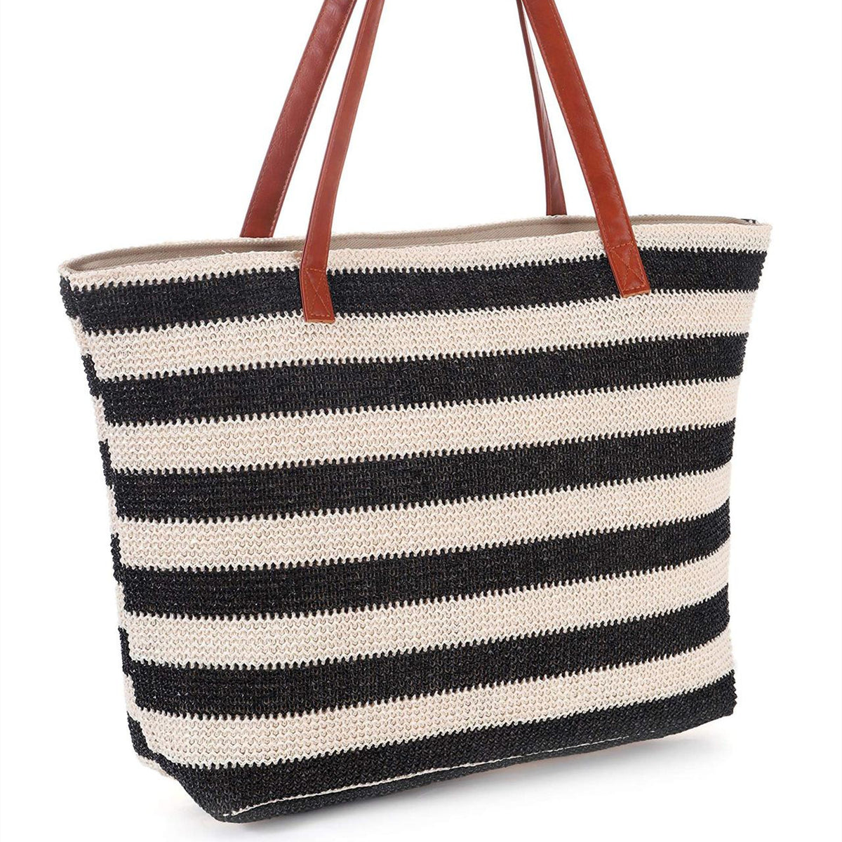 Stylish Women's Straw Beach Bag for Outdoor Use