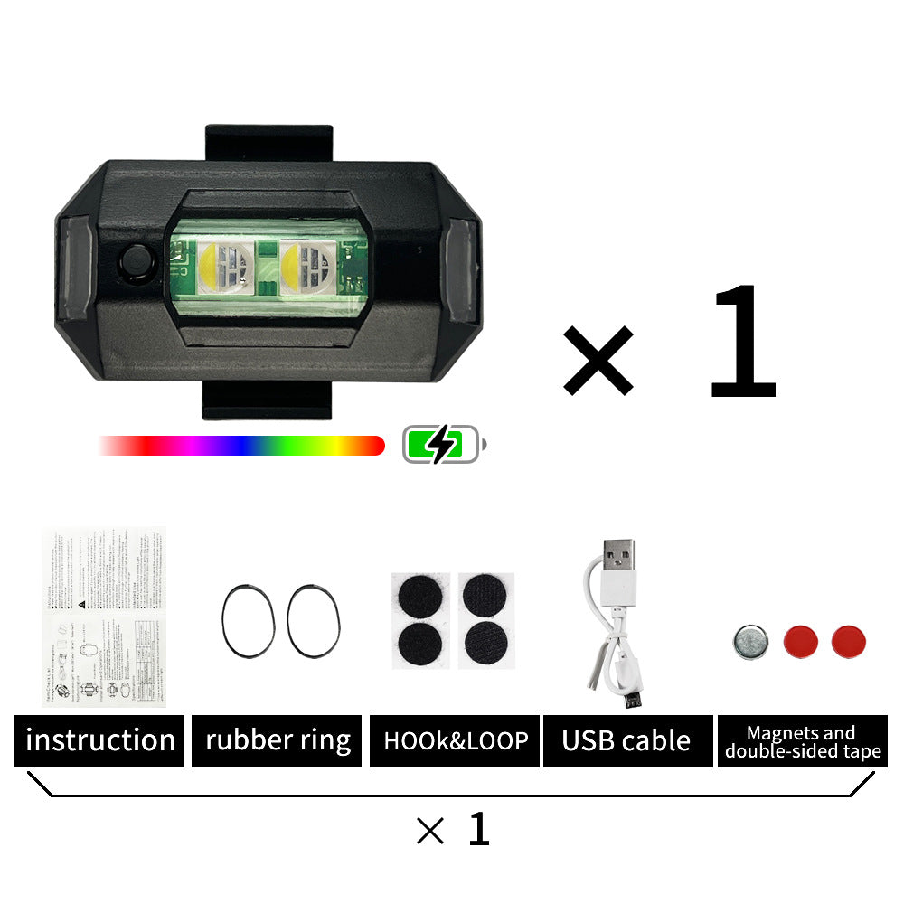 Cross-Border Vehicle Warning Light for Drones and Bikes