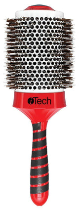 HairArt Itech Magnetic Tourmaline Boar and Nylon Bristle Hair Brush 3 3/4 Inch