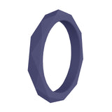Geometric 3mm Silicone Ring for Outdoor Sports