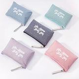 Waterproof Letter Pattern Zipper Makeup Bag Organizer