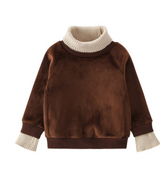 Thickened Fleece Hoodie for Girls Winter Top