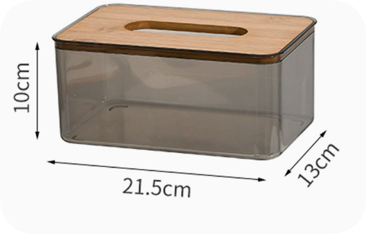Transparent Tissue Box Holder for Home and Office