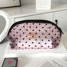 New Ins Heart Velvet Makeup Bag for Girls (Large Capacity)