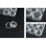 12-Grid Portable Transparent Storage Box for Nail Art