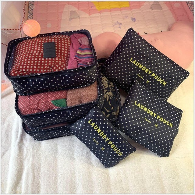 Fashionable Waterproof Travel Storage Cube Set of 6