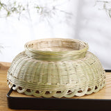 Bamboo Lotus-Shaped Fruit Basket for Home Storage