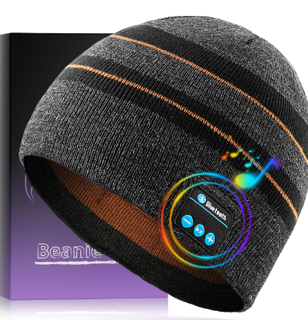 Outdoor Bluetooth Beanie with Knitted Design