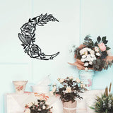 Boho Moon Phase Metal Wall Art for Home Decor