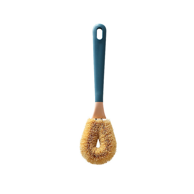 Durable Long Handle Pot Brush for Cleaning Pans