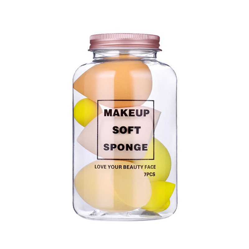 7 Can Makeup Egg Set with Floating Bottle & Mini Sponge