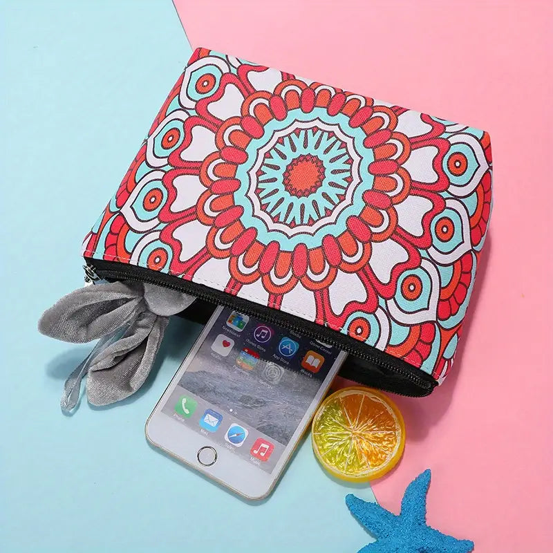 Vintage Waterproof PU Travel Makeup Cosmetic Bag Organizer