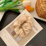 Spring Cream Puff Hair Ties - Sweet Fabric Accessories