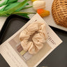 Spring Cream Puff Hair Ties - Sweet Fabric Accessories