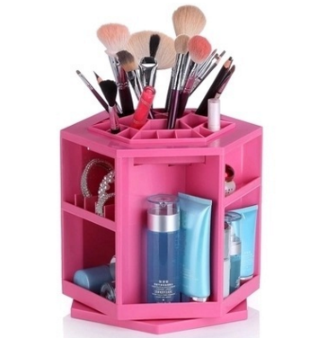 360-Degree Rotating Makeup Organizer - Korean Style