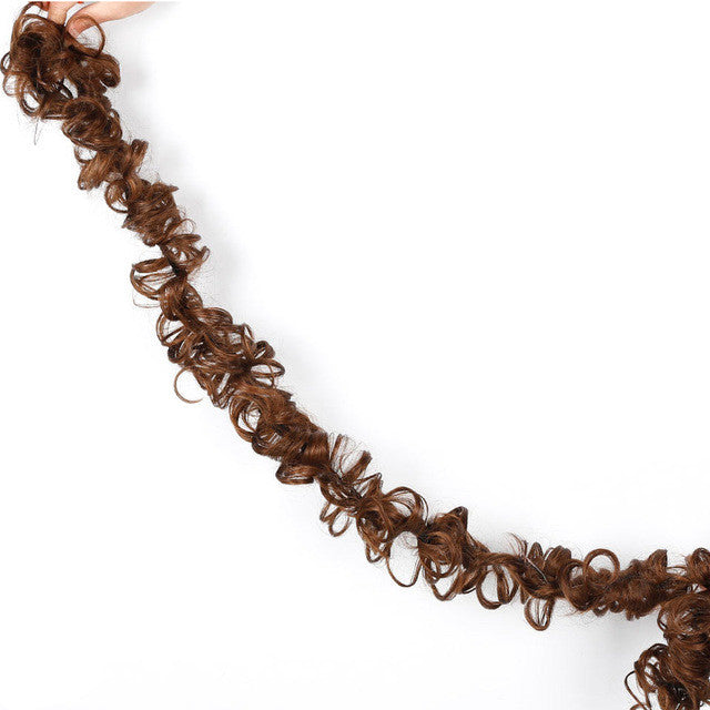 Curly Hair Bun Maker with Worm Wig Accessories