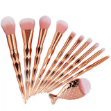 11-Piece Unicorn Gradient Makeup Brush Set