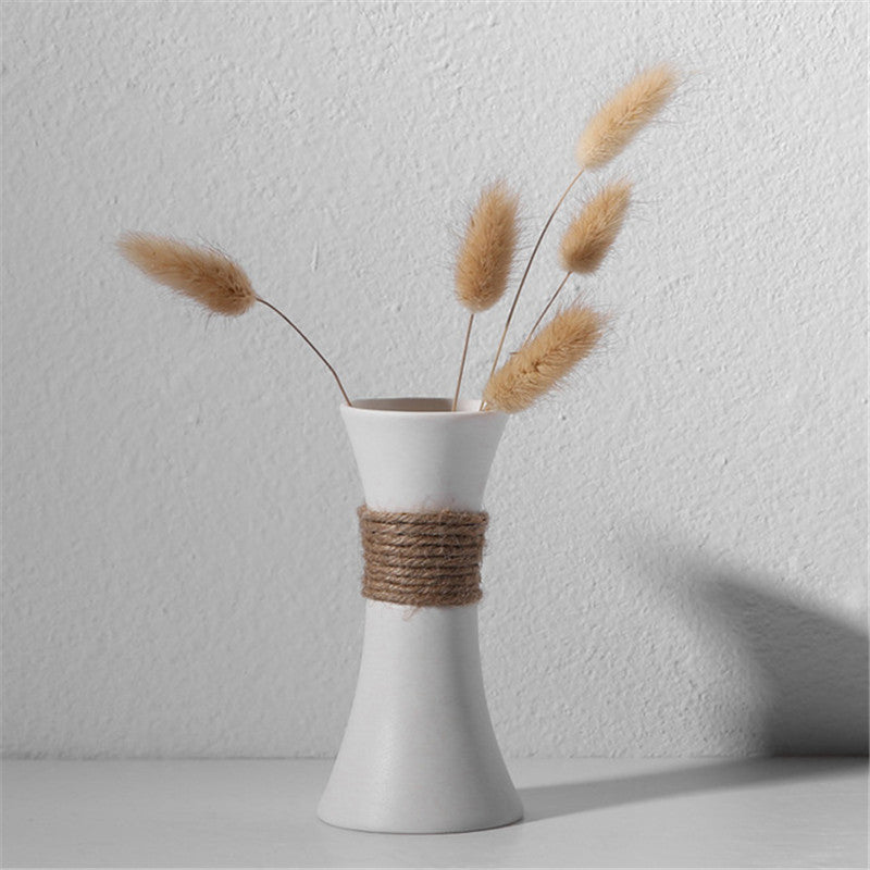 White European Ceramic Decorative Flower Vase for Home