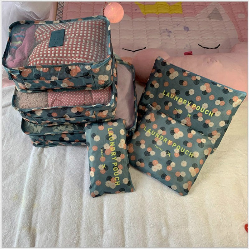 Fashionable Waterproof Travel Storage Cube Set of 6