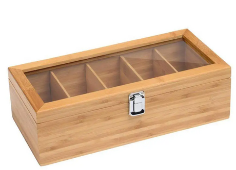 Bamboo Tea Bag & Jewelry Organizer