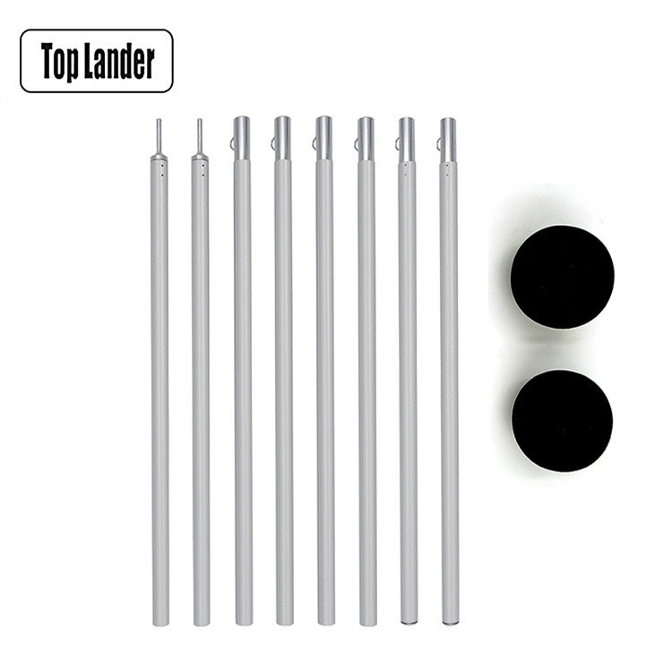 Adjustable 2m Aluminum Camping Tent Support Poles