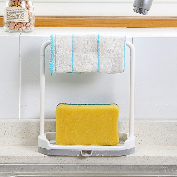 Kitchen Countertop Storage Rack for Dishcloths and Wipes