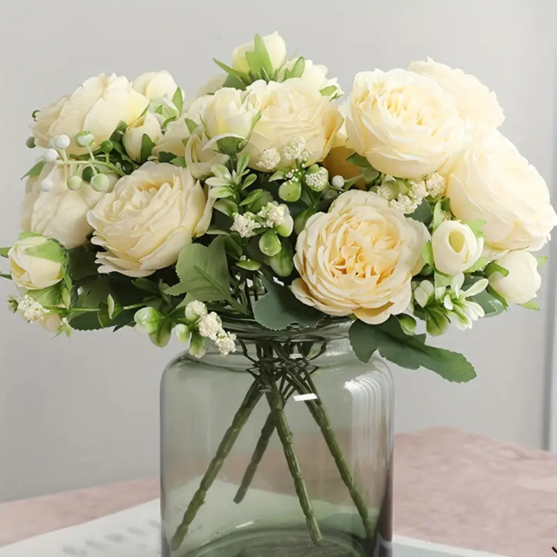 Artificial Rose Bouquet for Home Decoration (1pc)