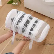Shoe Laundry Bag with Zipper and Mesh Storage Organizer
