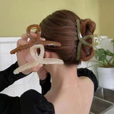 French Retro Large Hair Clip for Elegant Hairstyles