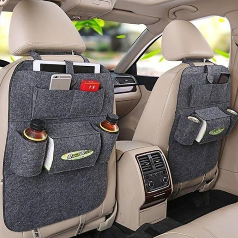 Car Seat Cover with Backrest Storage Bag