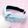 Artistic Striped Headband for Bathing and Makeup