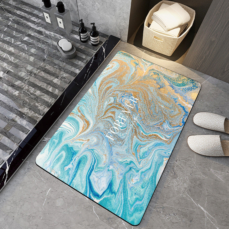 Bathroom Silicone Diatomaceous Water Absorbent Mat