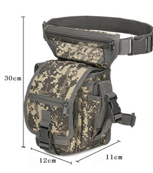 Army Hiking Waist Pack and Leg Pouch Bag