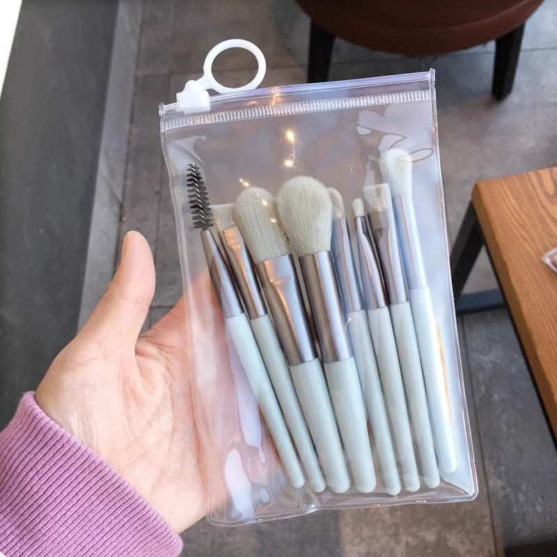 8-Piece Makeup Brush Set for Beginners and Tools