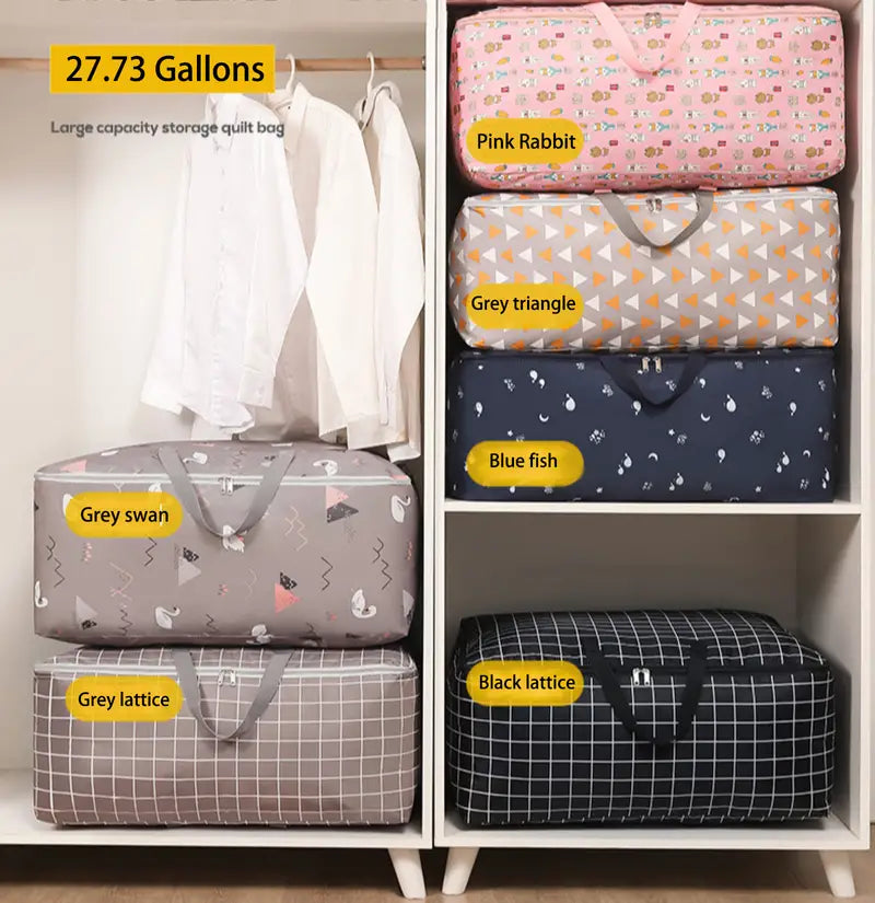 Large Capacity Oxford Cloth Storage Bag with Zipper
