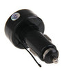 3-in-1 USB Car Charger with Digital Voltage & Temp Display