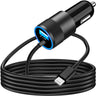 [Apple MFi Certified] iPhone Fast Car Charger Braveridge 4.8A Car Power Cigarette Lighter USB Car Carplay Charger Adapter with 6FT Lightning Cable for iPhone 14 13 12 11 Pro Max XS Mini XR SE X iPad