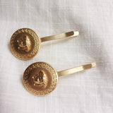 Copper Portrait Hair Clip (Bobby Pin)
