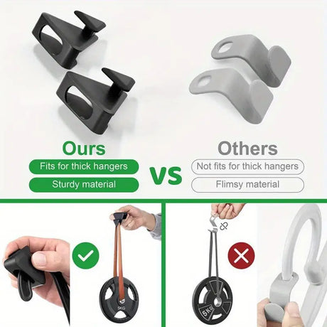 20pcs Triangle Hanger Hooks for Wardrobe Storage