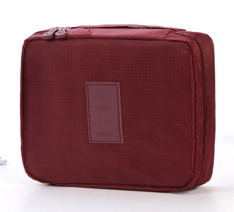 Pink Travel Pouch and Toiletry Organizer Bag Set