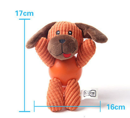Pet Plush Toy, Durable Rubber Chew Toy for Dogs