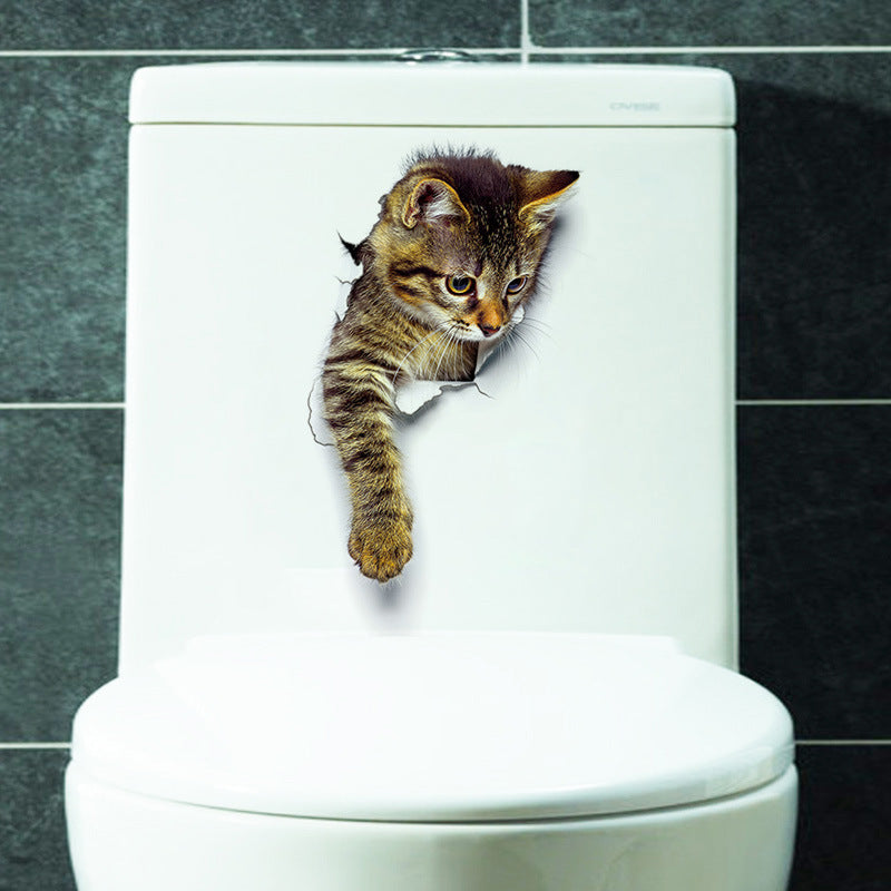 3D Self-Adhesive Cat Wall Stickers for Home Decor