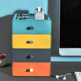 Stackable Plastic Desktop Storage Box for Home Office